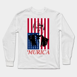 Donald Trump Murica 4th of July Patriotic American Party USA Long Sleeve T-Shirt